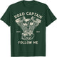 Road Captain Follow Me Motorcycle Club Leader Front Print T-Shirt - T-Shirt | Forest
