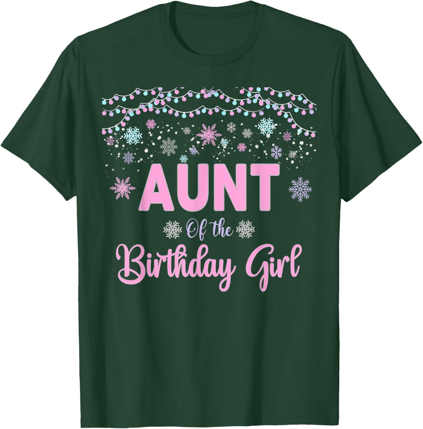 Winter One derland Party Theme Girls Outfit T-Shirt - T-Shirt | Forest