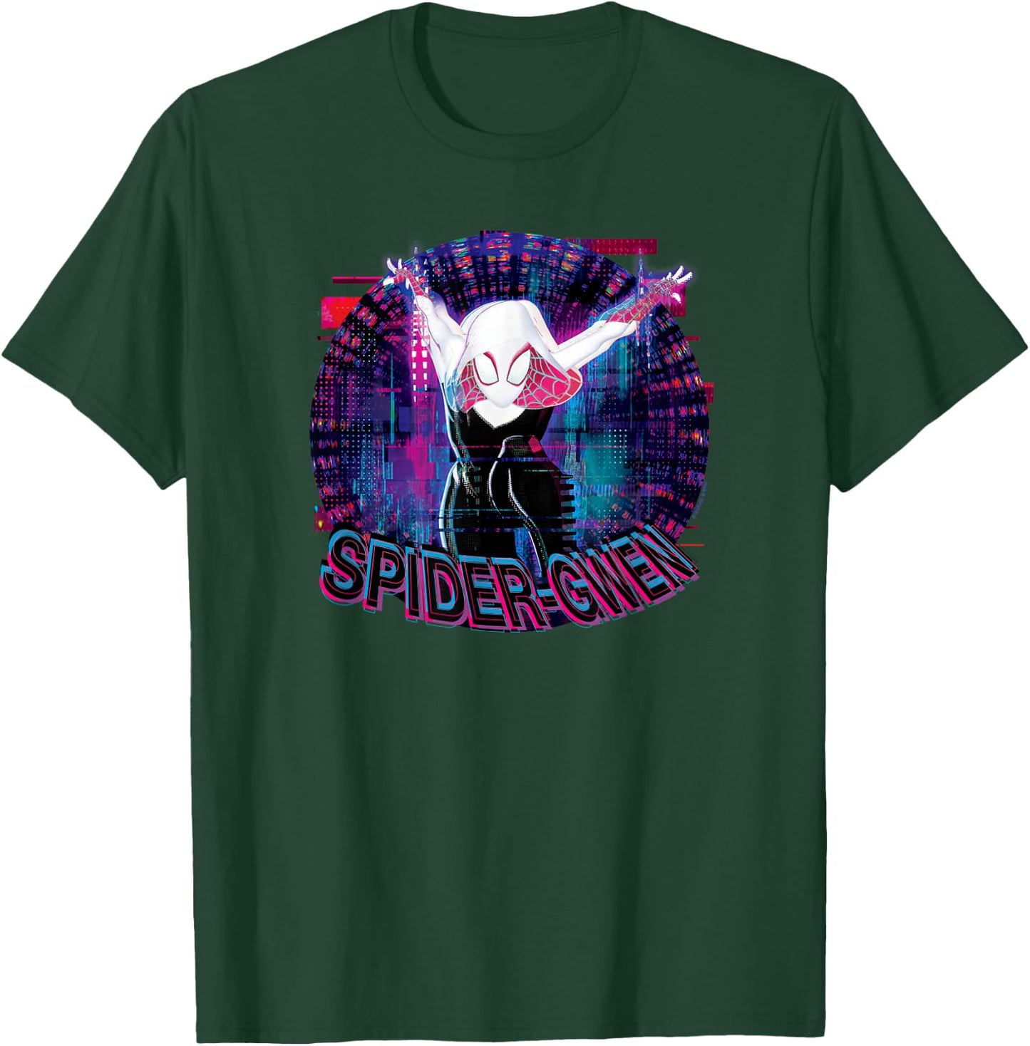 Marvel Spider-Man Across The Spider-Verse Part 1 Glitch Gwen T-Shirt - T-Shirt | Forest