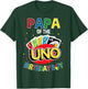 Papa of The Birthday Boy Uno Game B-Day Family Party T-Shirt - T-Shirt | Forest