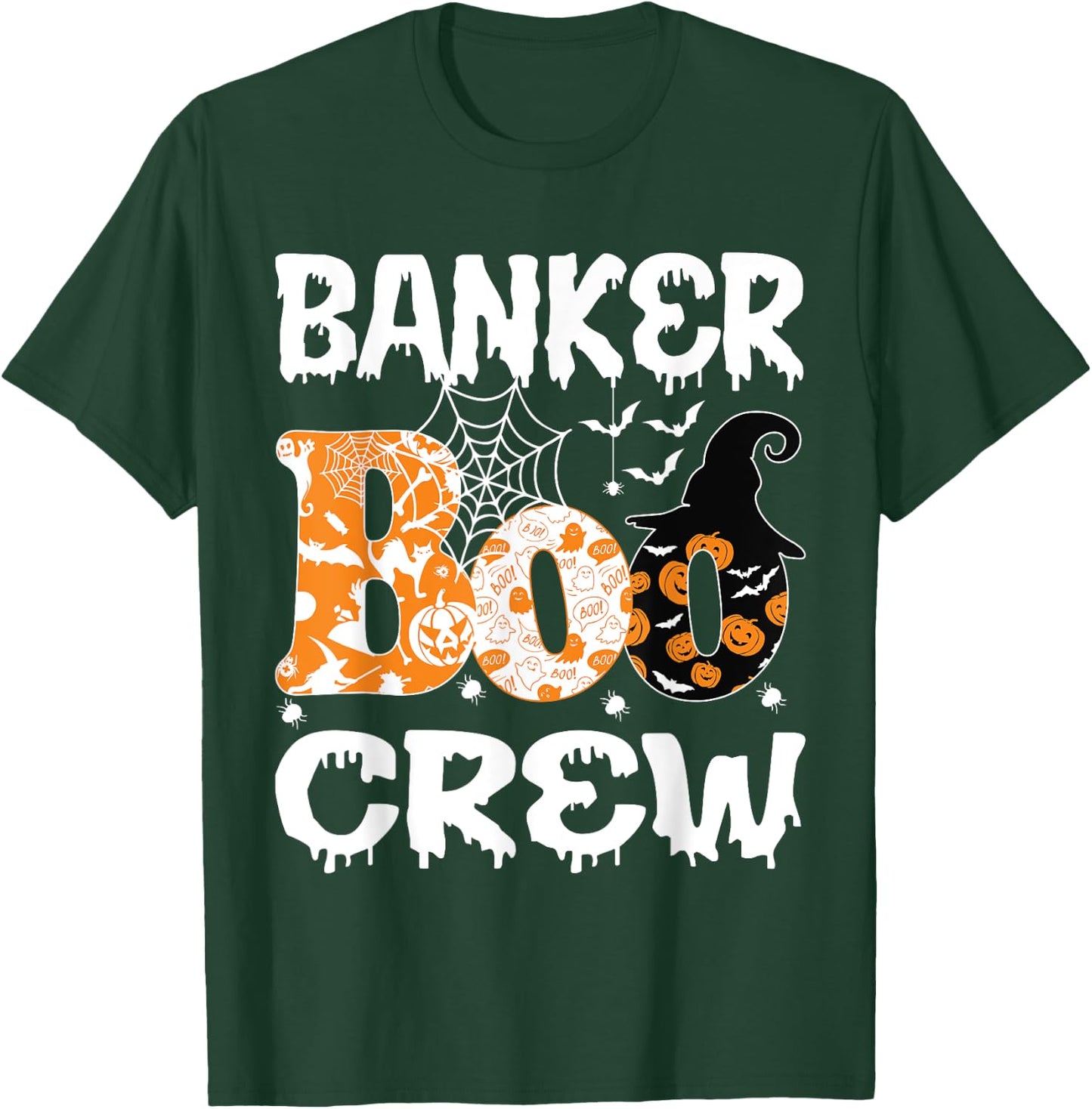 Banker Boo Crew banker halloween costume banker halloween T-Shirt - T-Shirt | Forest