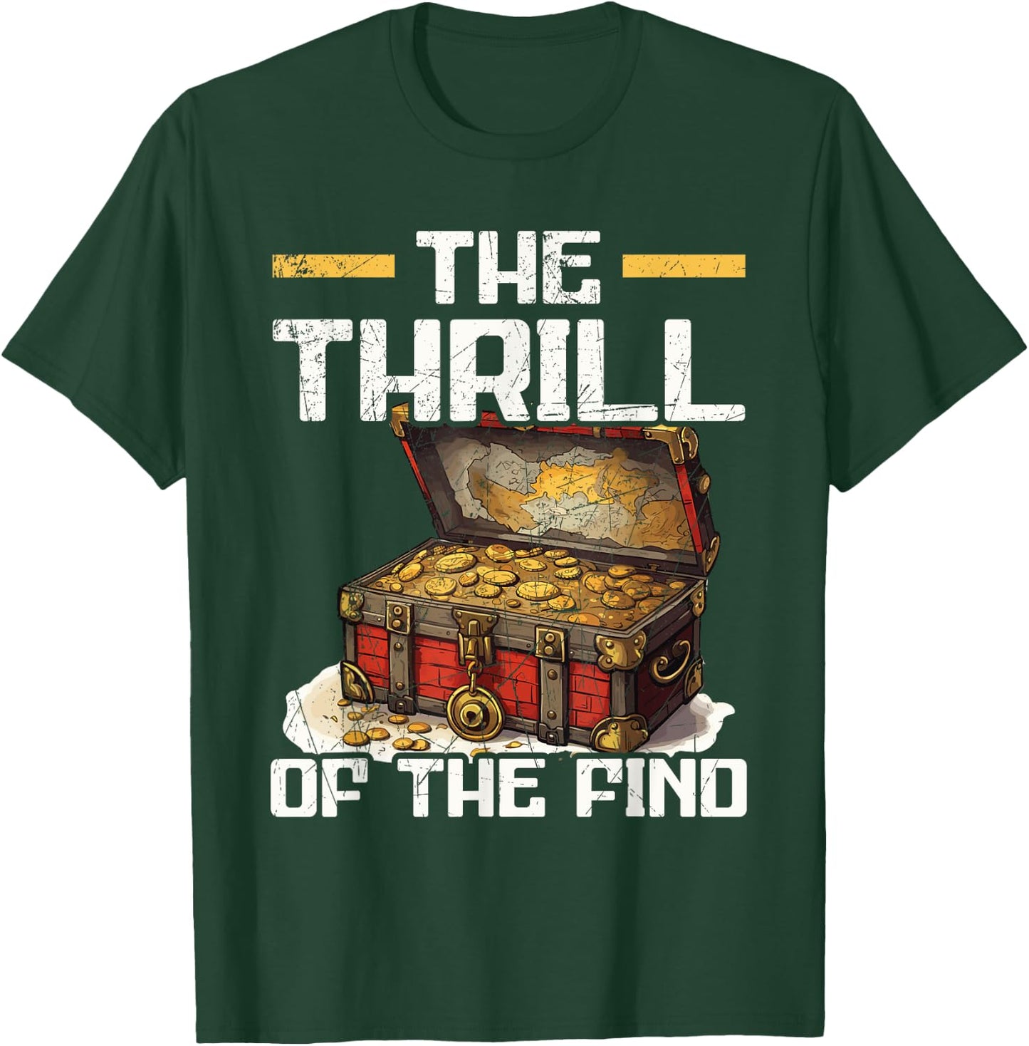 Treasure Hunter Metal Detecting Treasure Hunting T-Shirt - T-Shirt | Forest