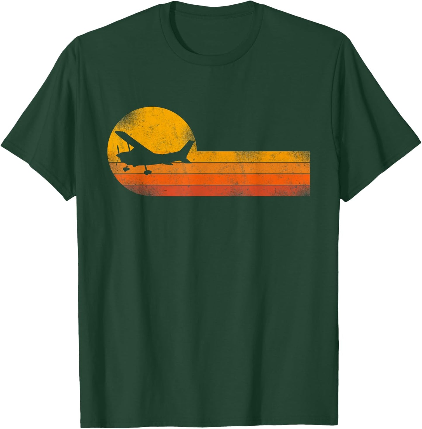 Airplane Pilot Vintage T-Shirt - T-Shirt | Forest