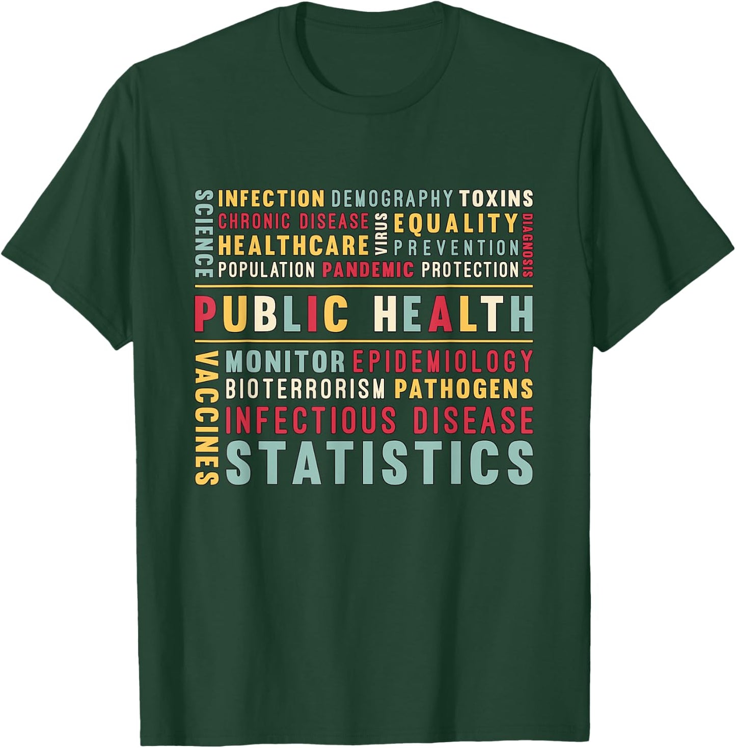Public Health Loves Blood Donation Public Health Worker T-Shirt - T-Shirt | Forest