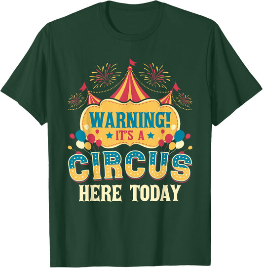 It's A Circus Here Today - Circus Birthday Party Costume Small T-Shirt - T-Shirt | Forest