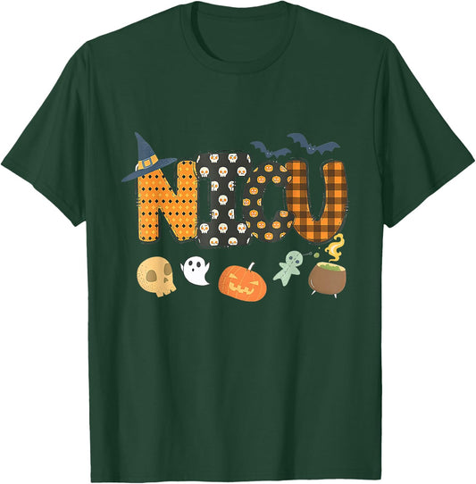 Halloween NICU crew nurse NICU Nurse staff group Neonat T-Shirt - T-Shirt | Forest
