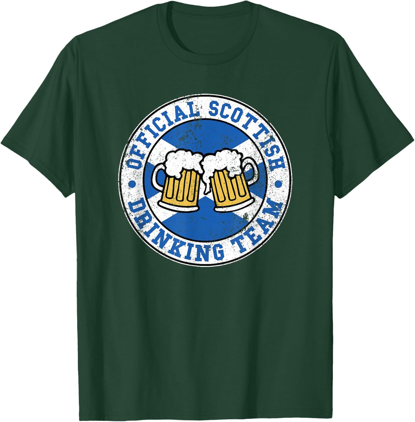 Official Scottish Drinking Team Funny Scotland Drinking Team T-Shirt - T-Shirt | Forest
