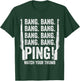 M1 Garand Rifle Bang Ping Funny WW2 WWII Army 30-06 T-Shirt - T-Shirt | Forest