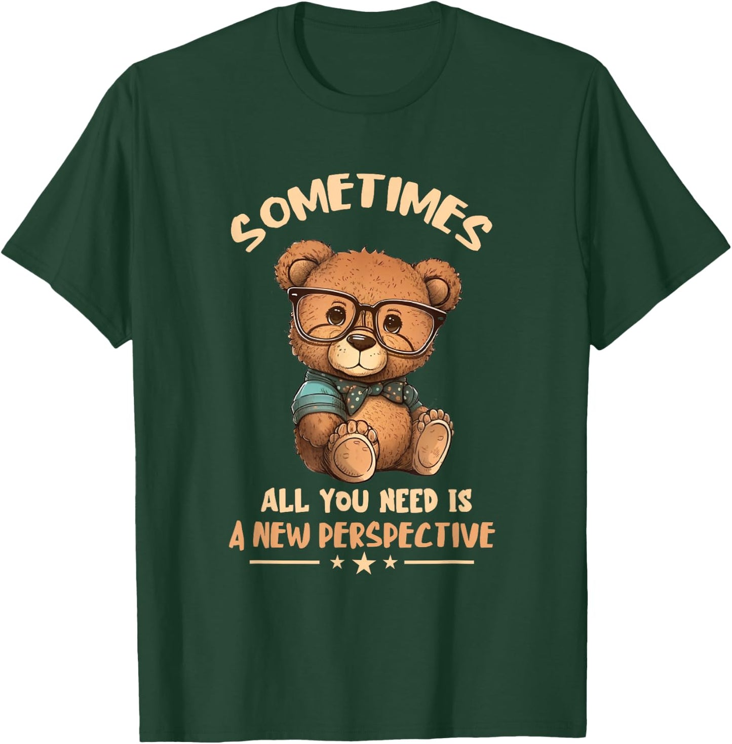 Optician Bear New Perspective Eye Doctor Ophthalmology T-Shirt - T-Shirt | Forest