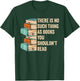 No Thing As Books You Shouldn't Read Banned Books Reader T-Shirt - T-Shirt | Forest