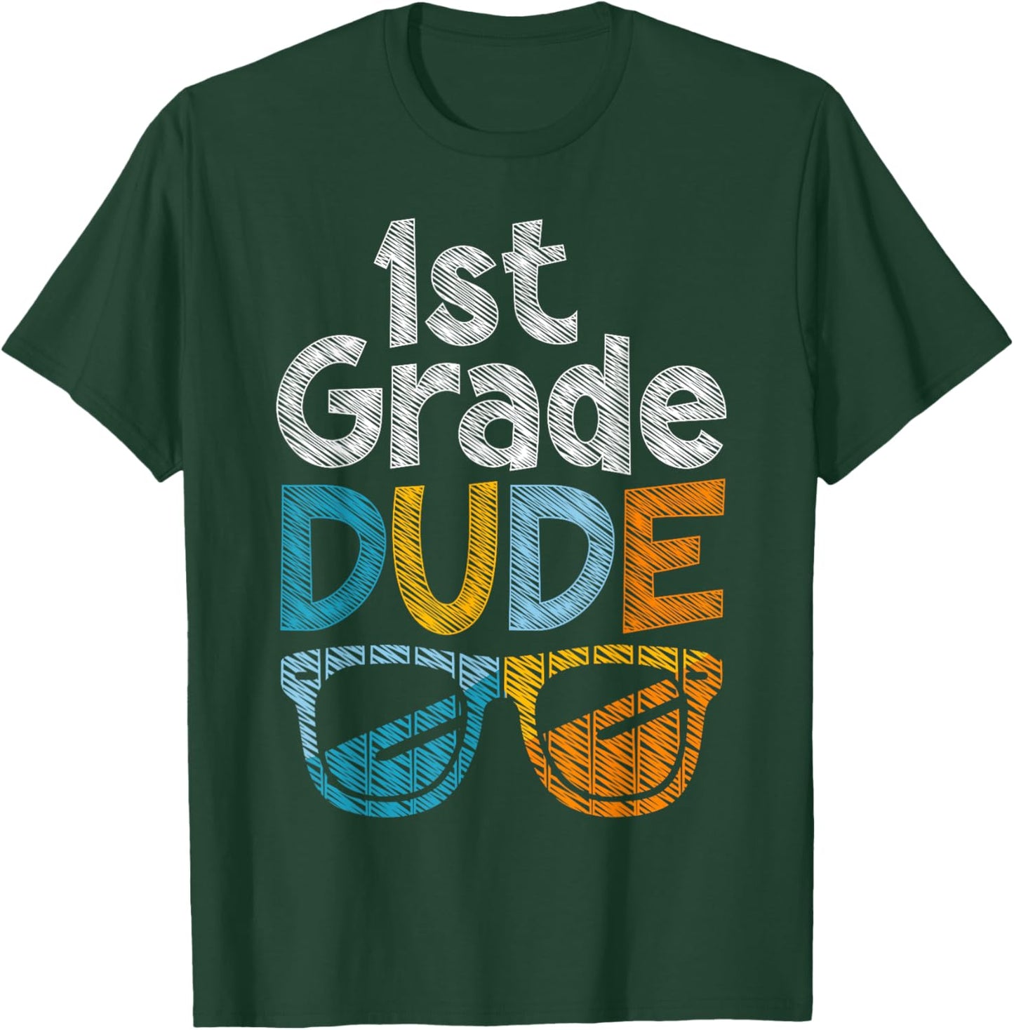 1st Grade Dude Back To School First Grade student T-Shirt - T-Shirt | Forest
