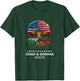 American Raised with Irish and German Roots T-Shirt - T-Shirt | Forest