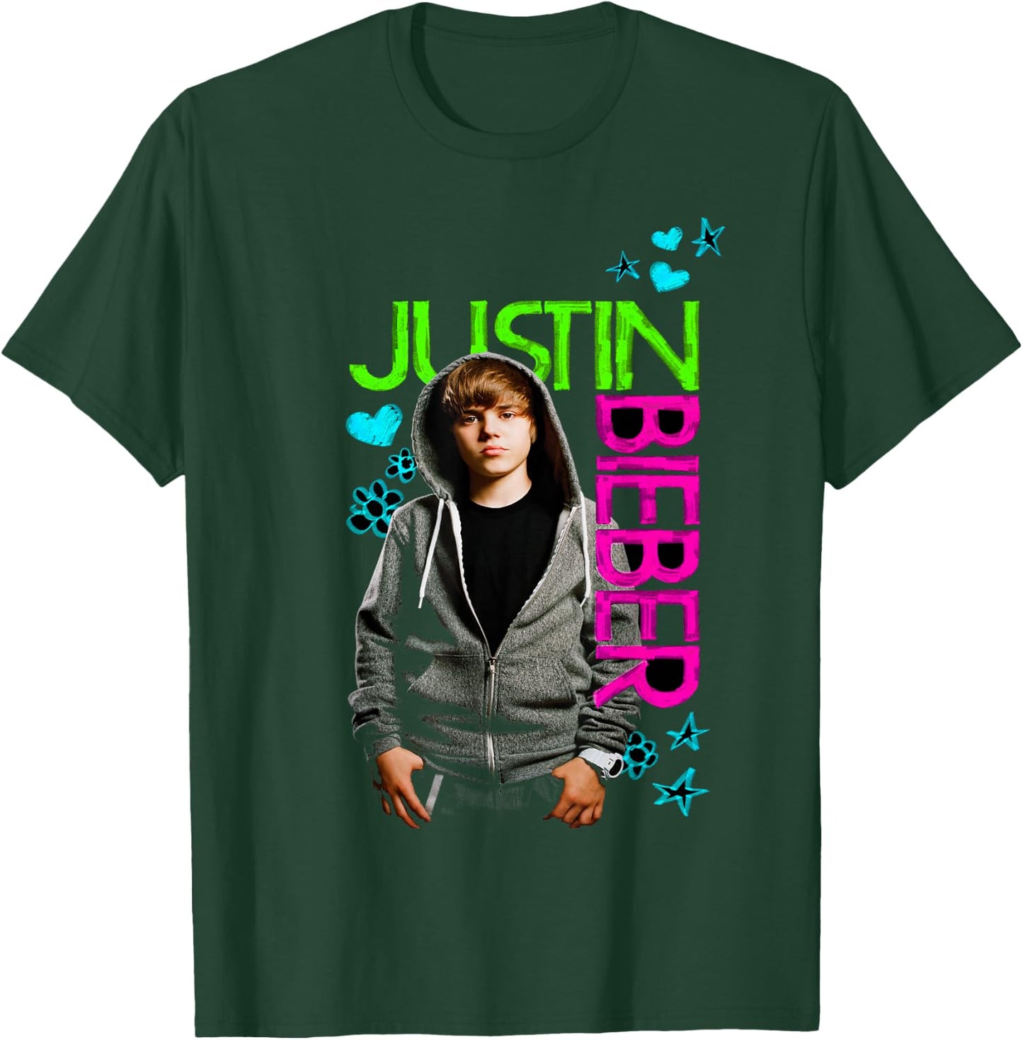 Official Justin Bieber Black T-Shirt - T-Shirt | Forest