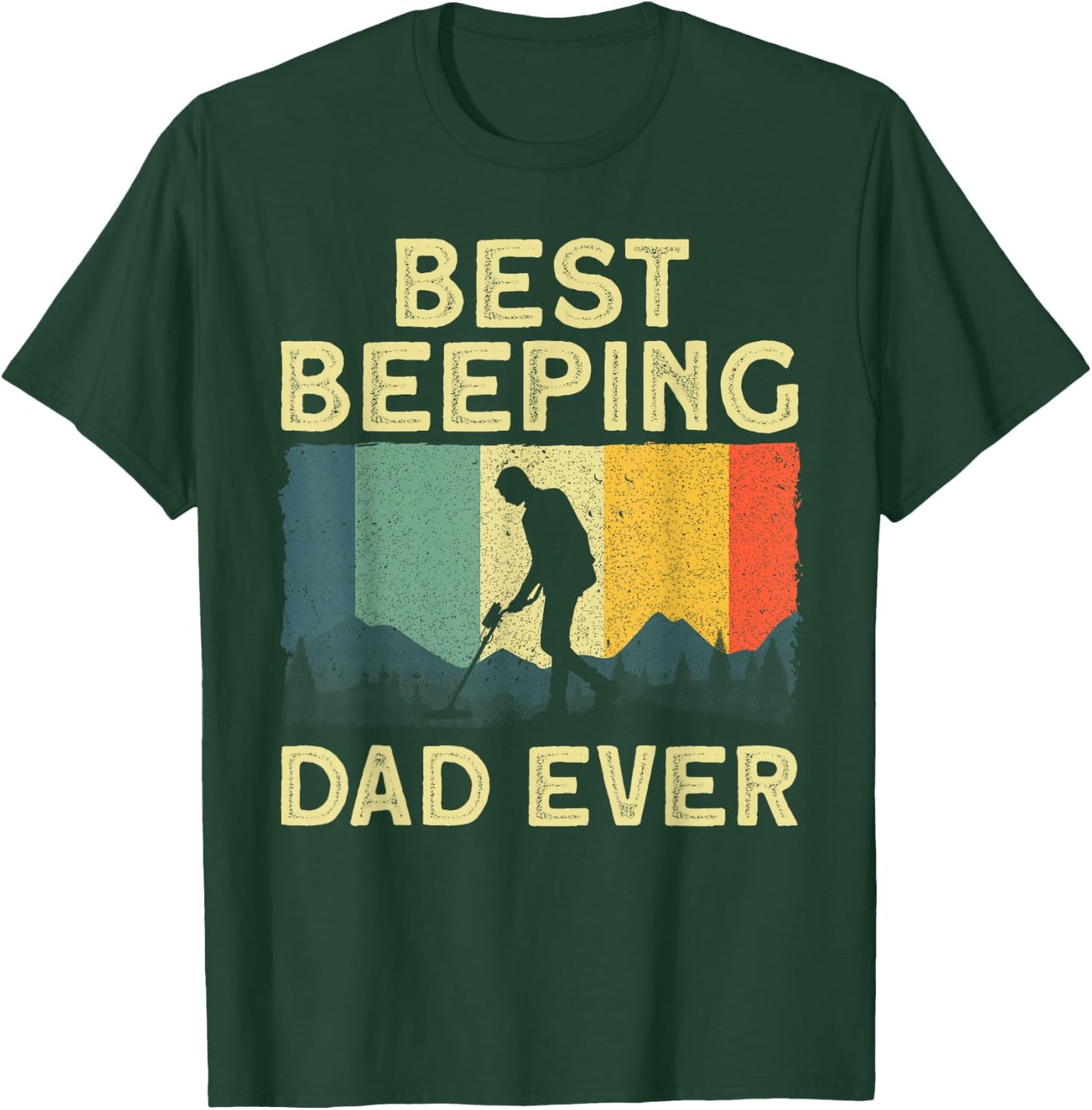 Best Metal Detecting Art Dad Metal Detector Lovers T-Shirt - T-Shirt | Forest