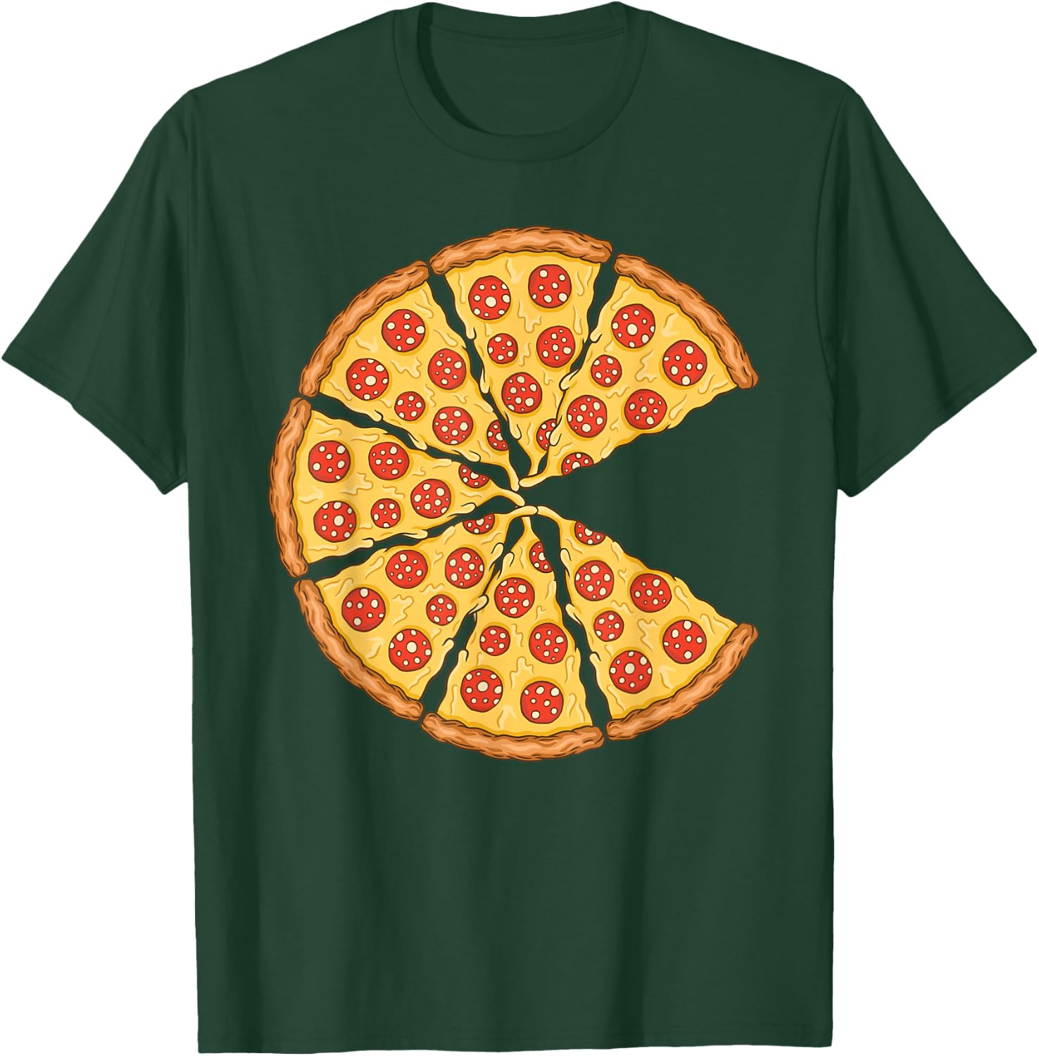 Pizza Costume Cute Pizza Slice Couple Matching Pizza Lovers T-Shirt - T-Shirt | Forest