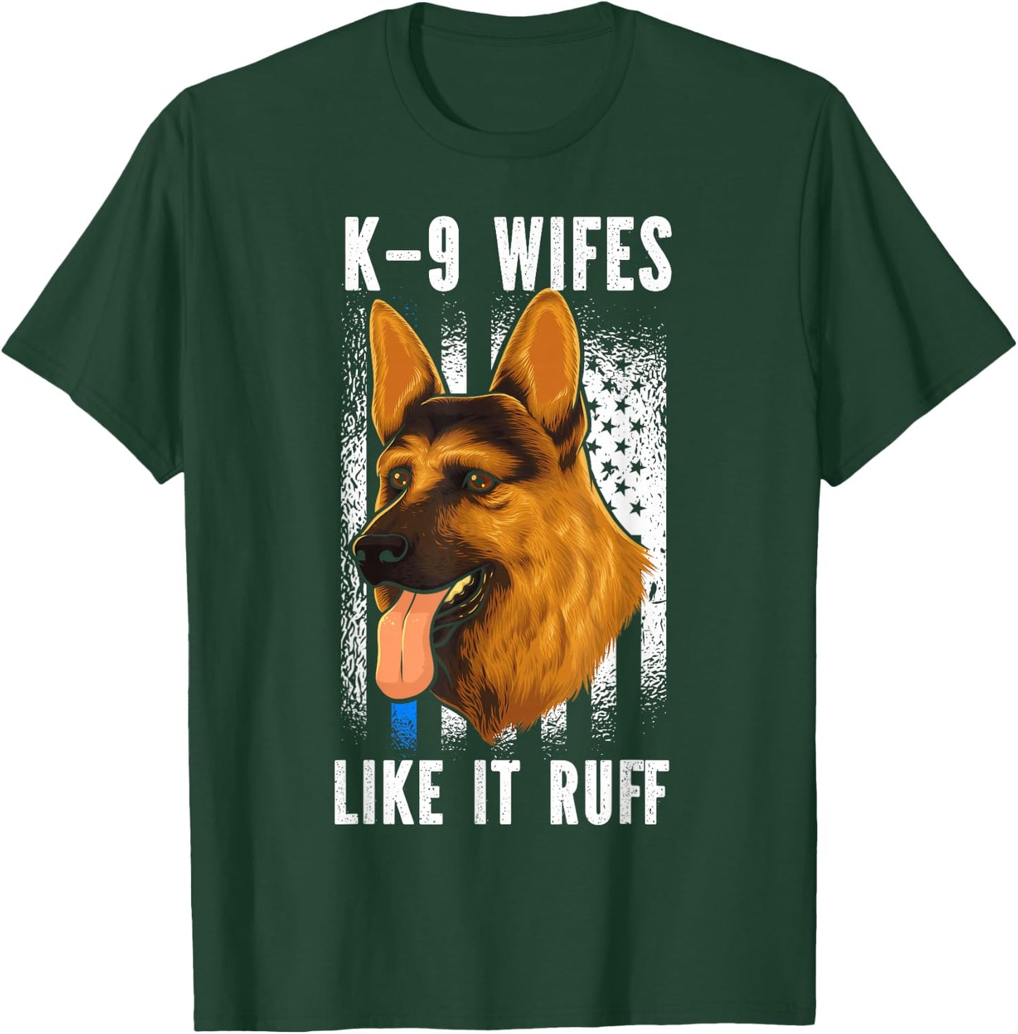 K9 Handler Police Dog Law Enforcement Police K9 Unit T-Shirt - T-Shirt | Forest