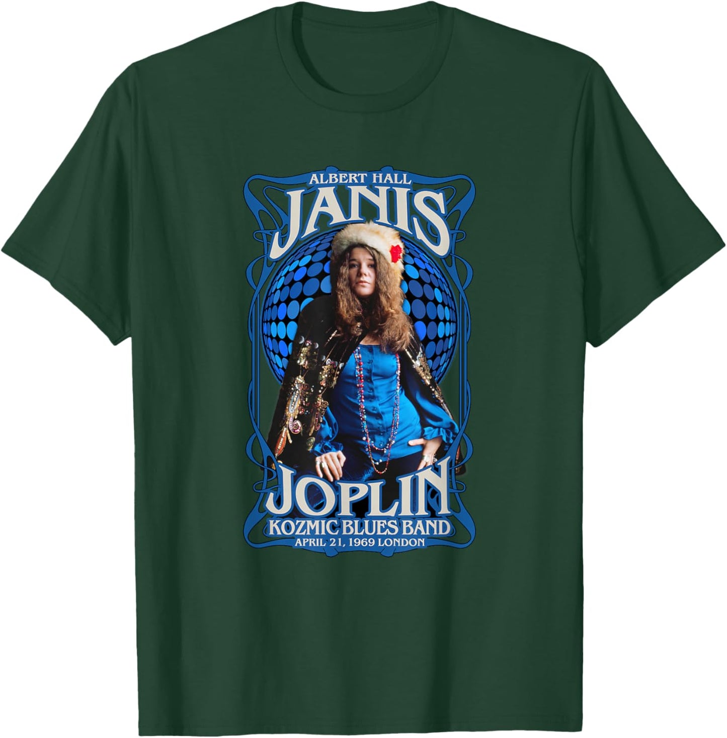 Janis Joplin Albert Hall 1969 Baron Wolman Photo T-Shirt - T-Shirt | Forest