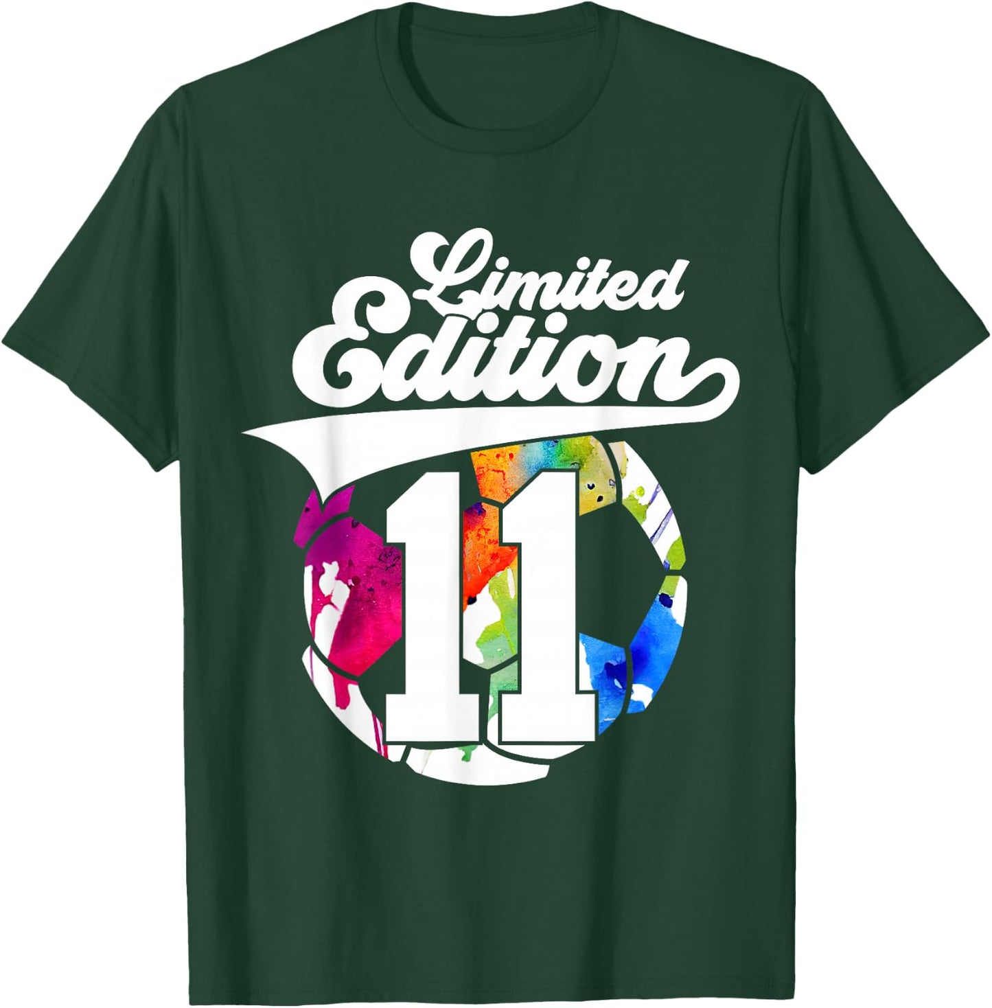 Limited Edition 11 Years Soccer 11th Birthday T-Shirt - T-Shirt | Forest