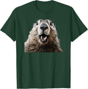 Funny Marmot T-Shirt - T-Shirt | Forest