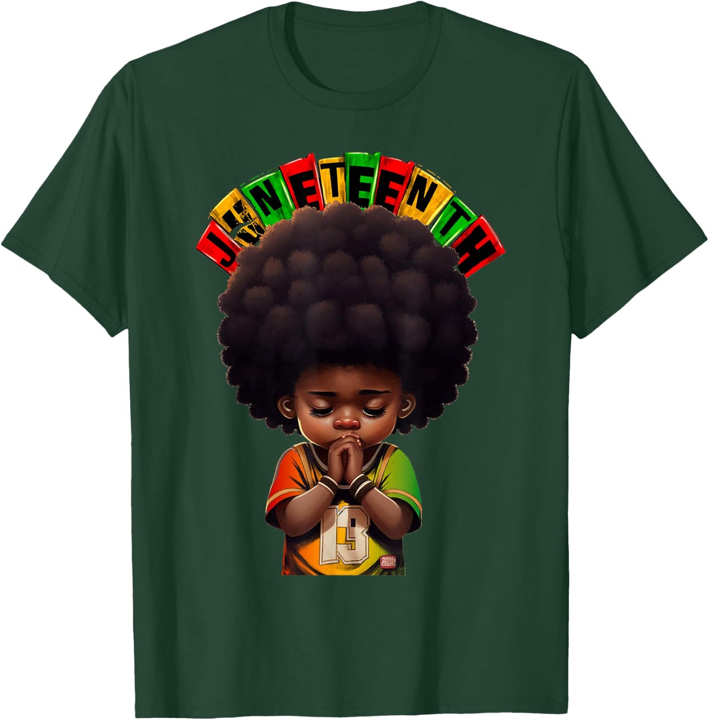 Kids Juneteenth Prince 1865 Black History Month Toddler Boy T-Shirt - T-Shirt | Forest