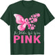 In October We Wear Pink Butterfly Breast Cancer Awareness T-Shirt - T-Shirt | Forest