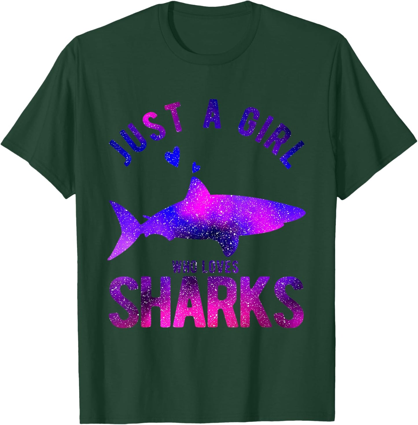 Just A Girl Who Loves Sharks Lover Funny Shark T-Shirt - T-Shirt | Forest