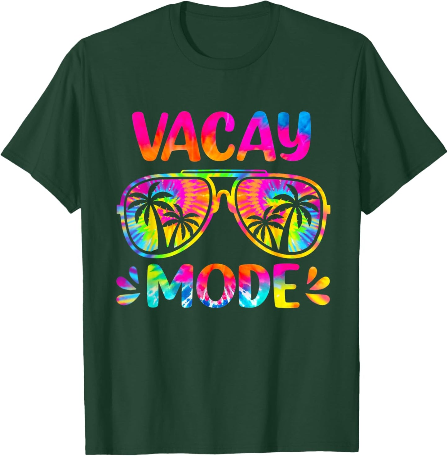 Vacay Mode Palm Tree Beach Vacation Summer Getaway Holiday Women Girls Kids T-Shirt - T-Shirt | Forest