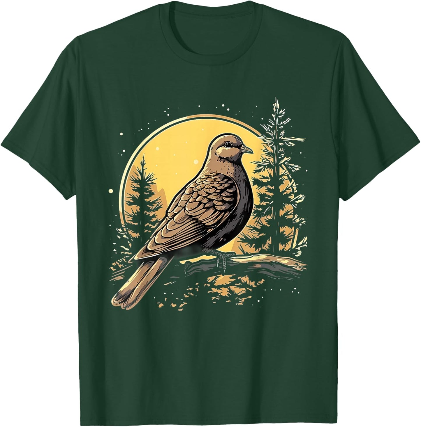 Retro Style Mourning Dove T-Shirt - T-Shirt | Forest