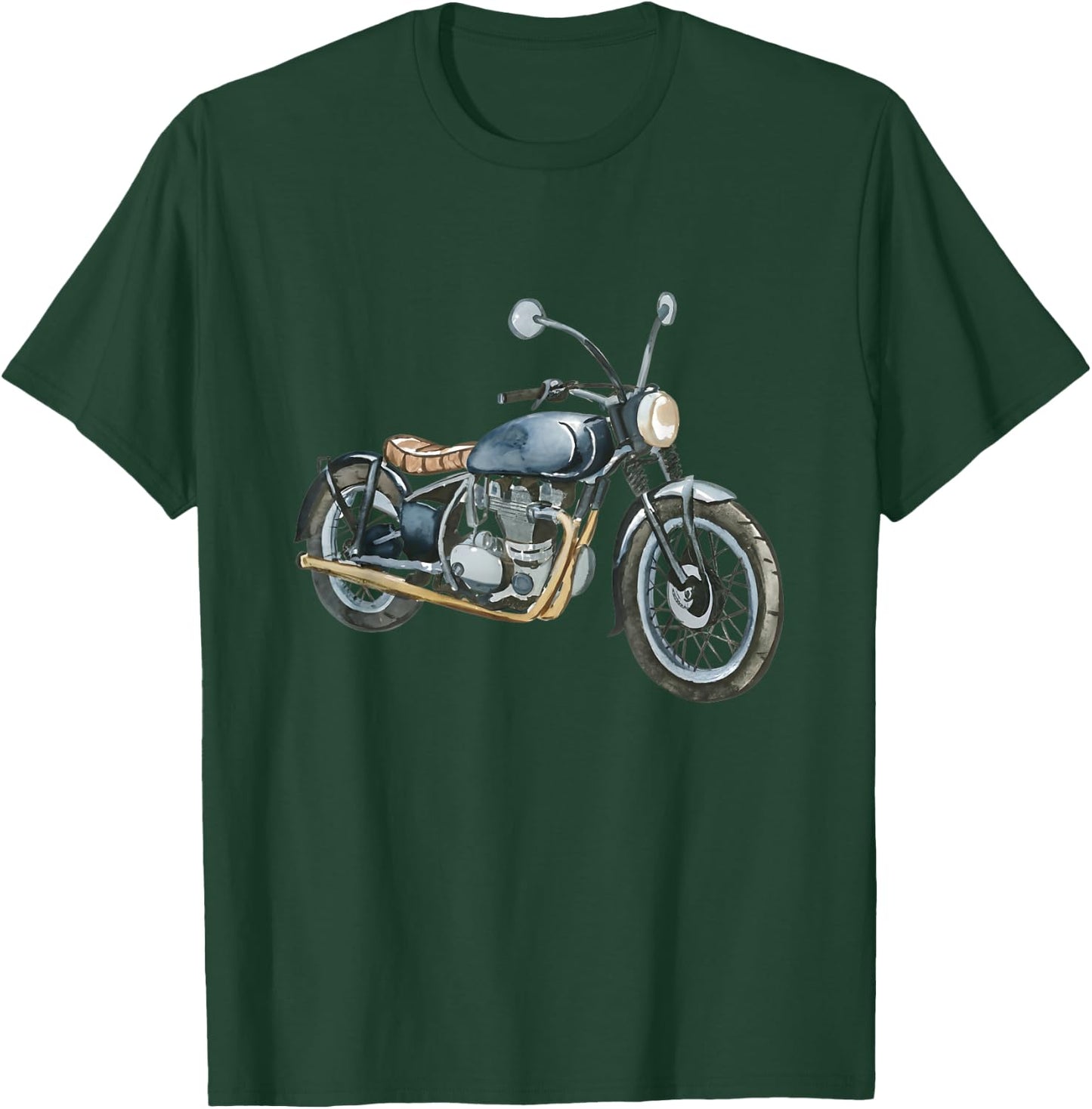 Vincent Rapide Vintage Motorcycle Bike Design T-Shirt - T-Shirt | Forest