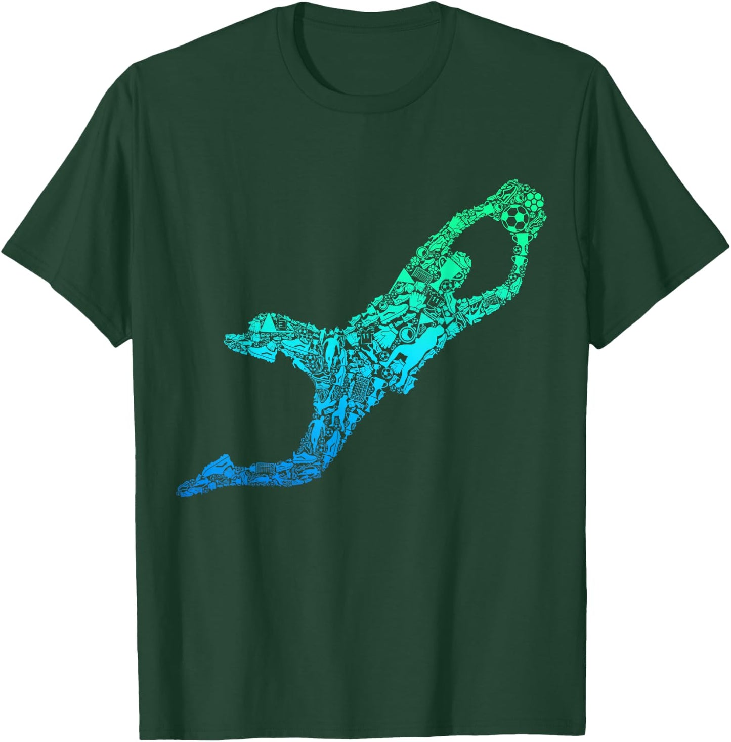 Soccer Goalie Goalkeeper Boys Kids Youth Men T-Shirt - T-Shirt | Forest
