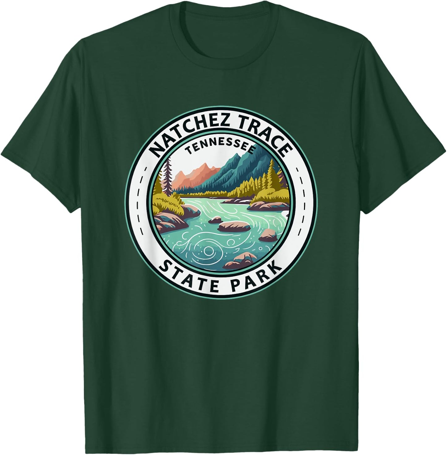 Natchez Trace State Park Tennessee Badge Vintage T-Shirt - T-Shirt | Forest