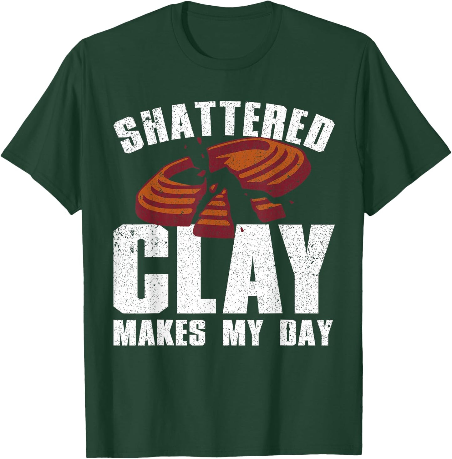 Cool Trap Shooting Art Women Clay Skeet Trap Shooter T-Shirt - T-Shirt | Forest