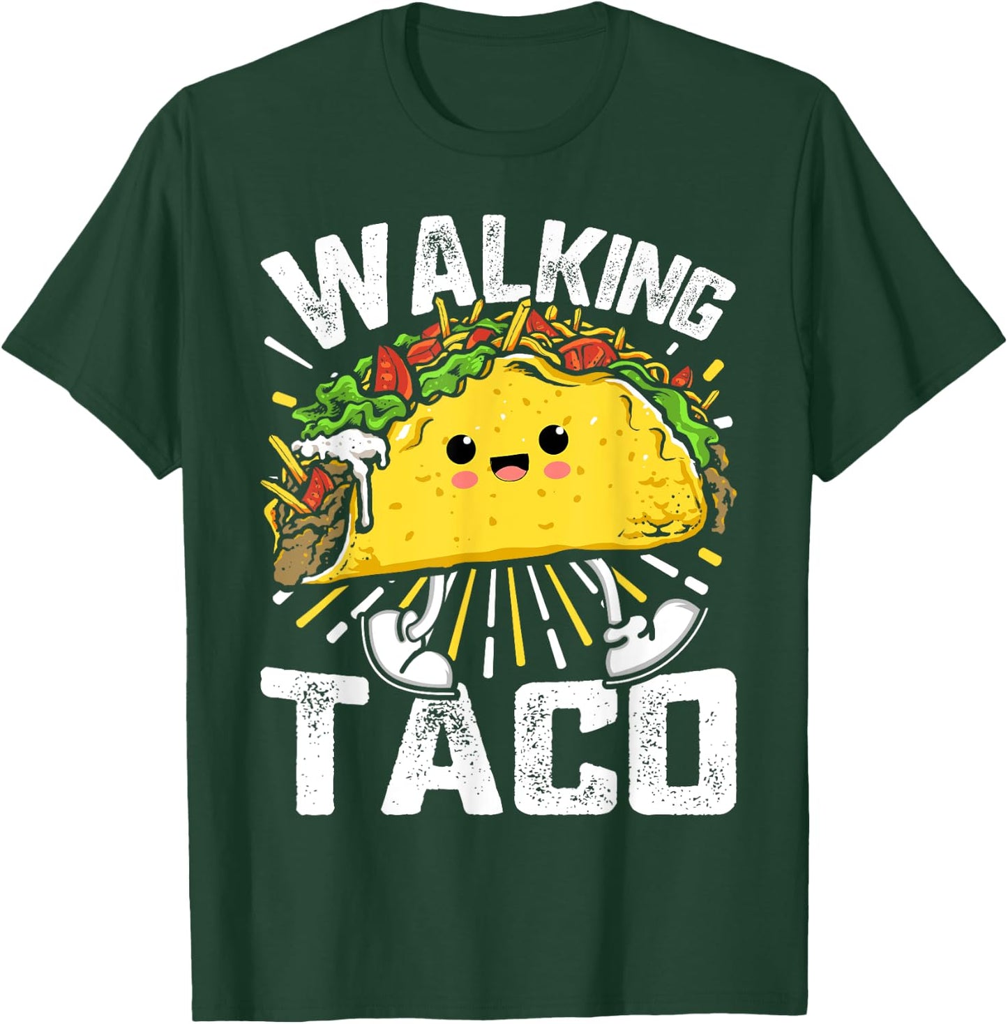 Walking Taco, Funny Tacos Lovers Costume Tacos T-Shirt - T-Shirt | Forest