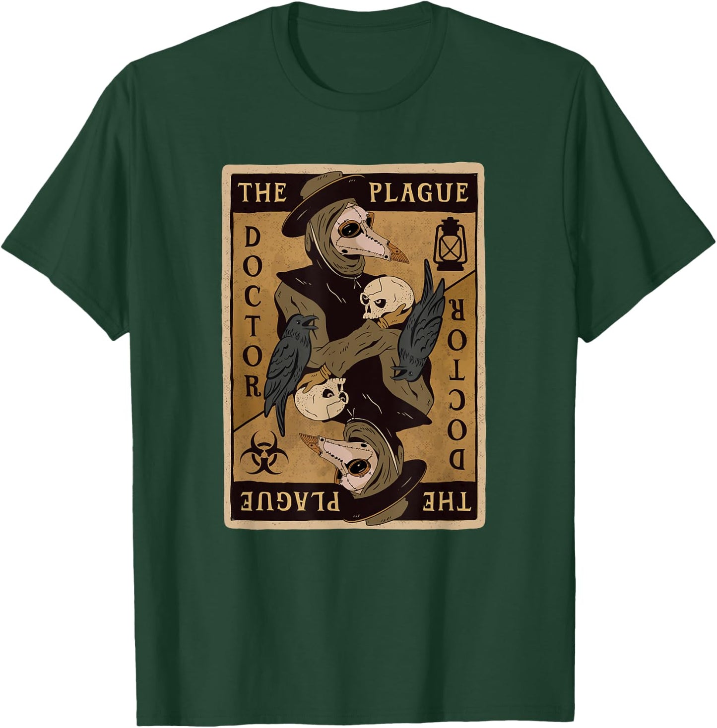 Gothic Steampunk Plague Doctor Tarot Card Reading T-Shirt - T-Shirt | Forest