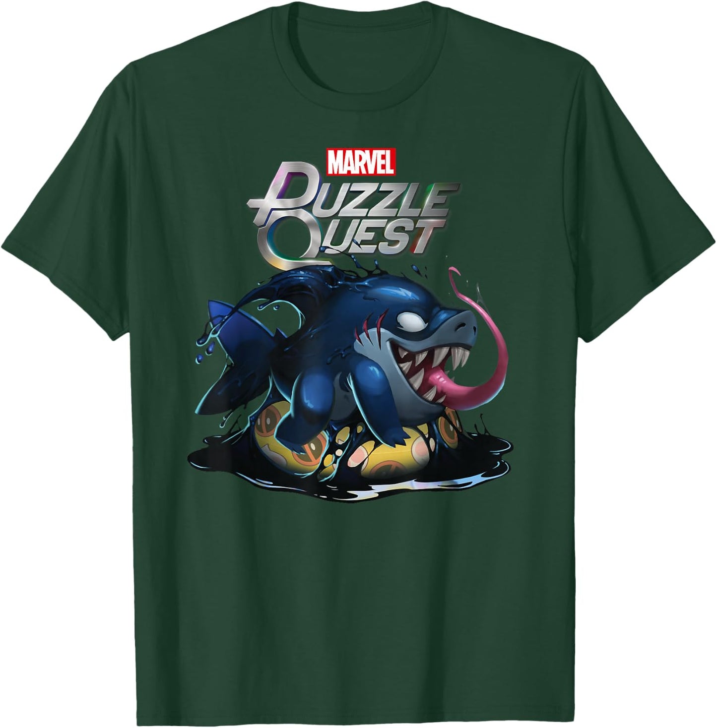 Marvel Puzzle Quest Jeff Land Shark Jeffrey Symbiote Floatie T-Shirt - T-Shirt | Forest