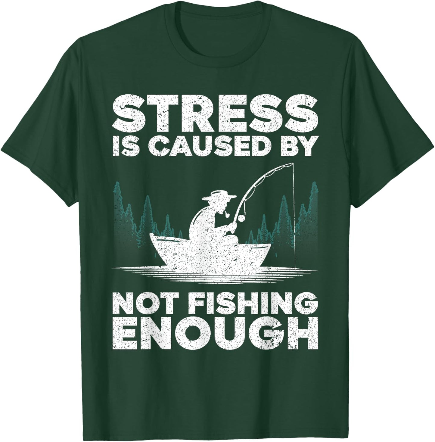 Funny Fishing Design Women Bass Fly Fishing Lovers T-Shirt - T-Shirt | Forest