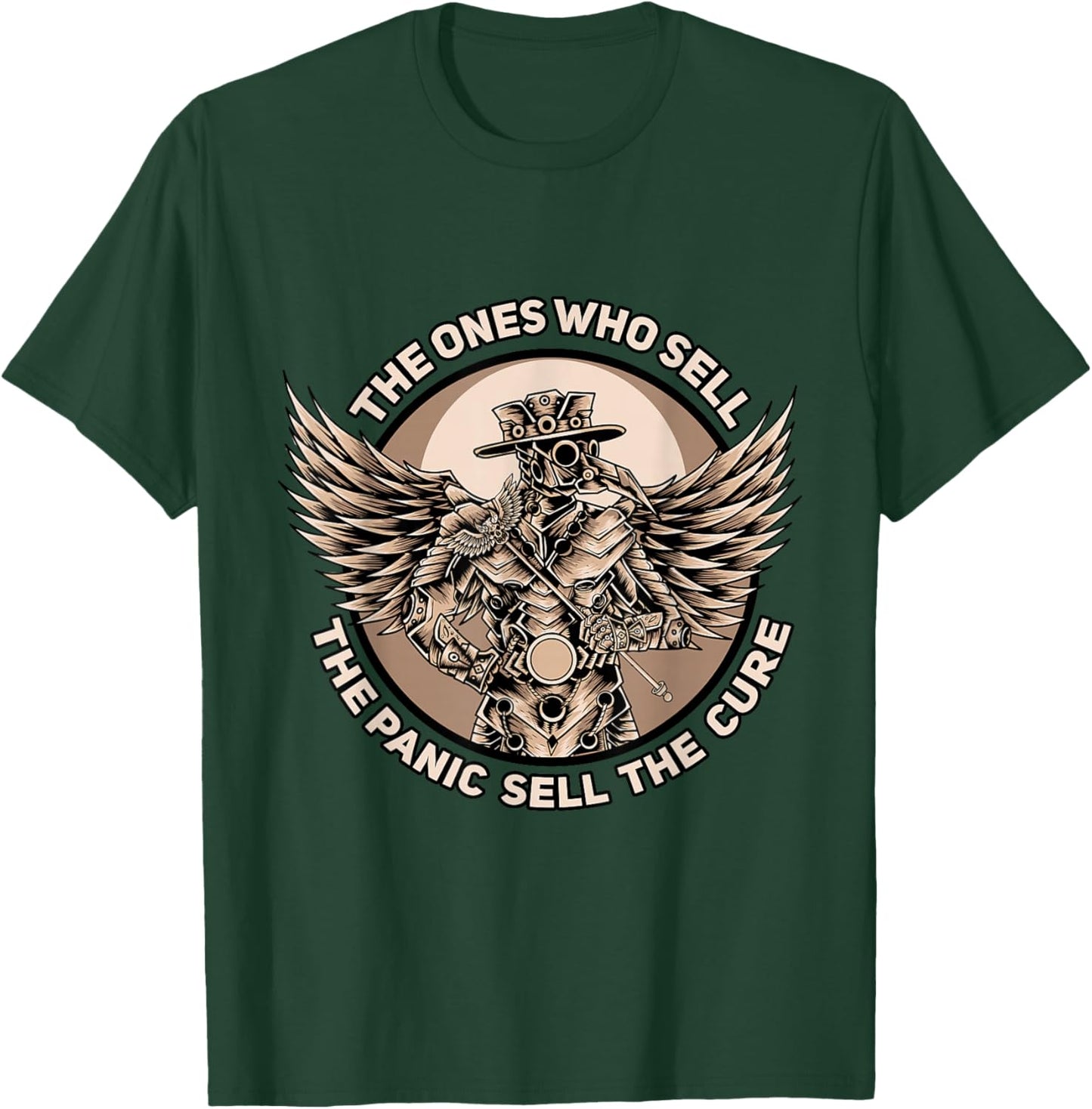 Plague Doctor - Those Who Sell the Panic T-Shirt - T-Shirt | Forest
