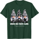 Melanoma Awareness Month Black Ribbon Gnomies Support T-Shirt - T-Shirt | Forest