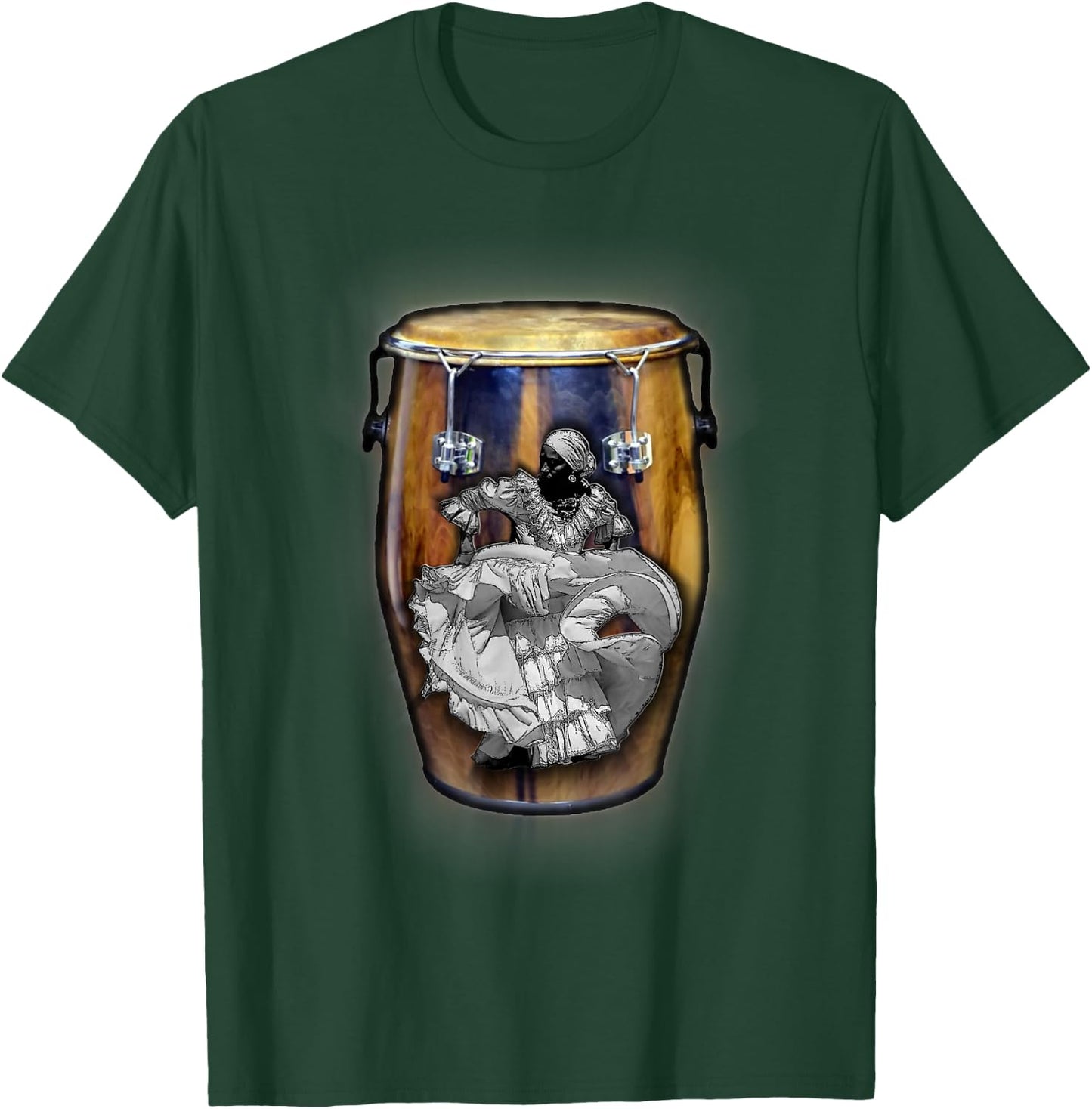 Bomba de Puerto Rico Boricua Dance T-Shirt - T-Shirt | Forest
