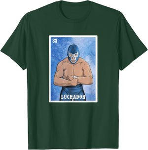 Mexico El Wrestler Luchador - Lucha Libre - Wrestling T-Shirt - T-Shirt | Forest