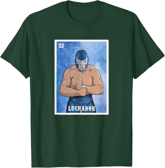 Mexico El Wrestler Luchador - Lucha Libre - Wrestling T-Shirt - T-Shirt | Forest
