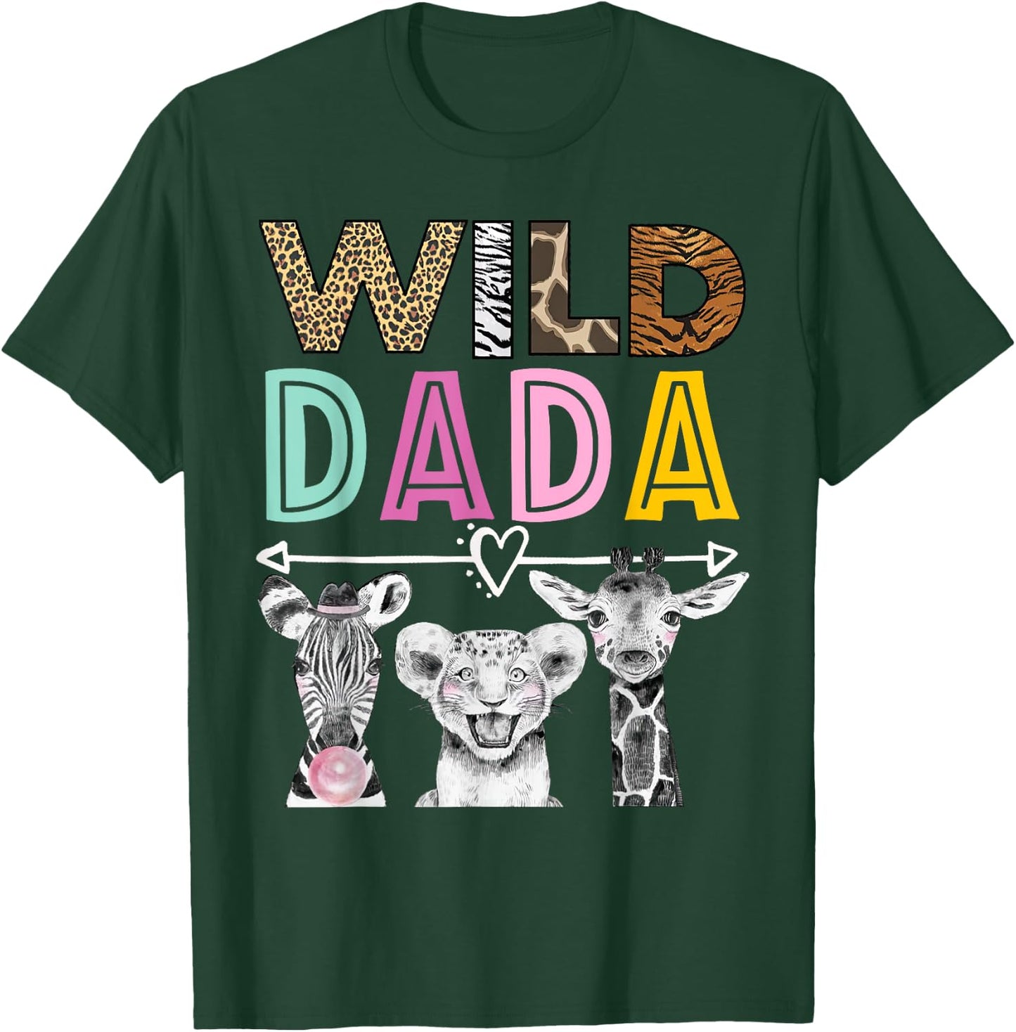 Wild Dada Zoo Theme Birthday Safari Jungle Matching Party T-Shirt - T-Shirt | Forest