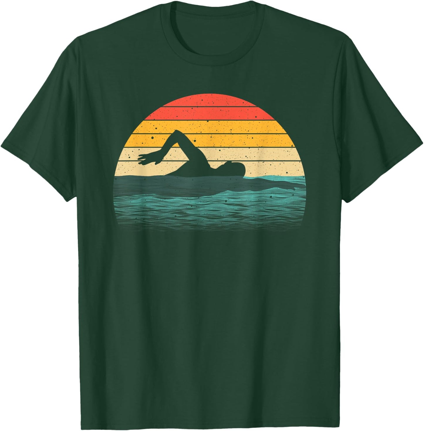 Funny Swimming Art Women Swim Coach Rescue Swimmer T-Shirt - T-Shirt | Forest