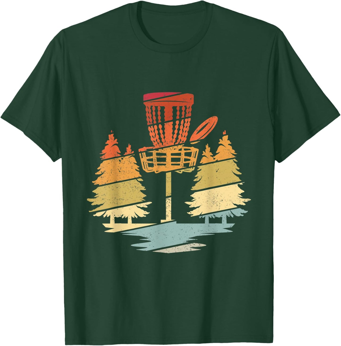 Disc Golf Vintage Disc Golf Sport Frisbee Fans Gift Golfer T-Shirt - T-Shirt | Forest