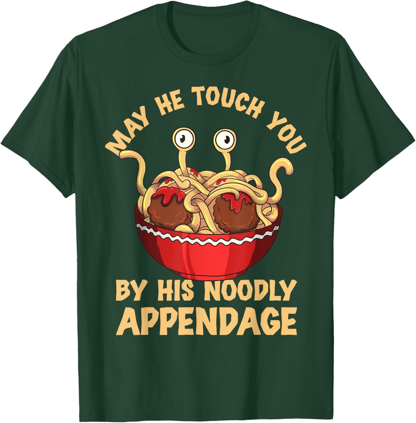 Flying Spaghetti Monster Pastafari Noodly Appendage T-Shirt - T-Shirt | Forest