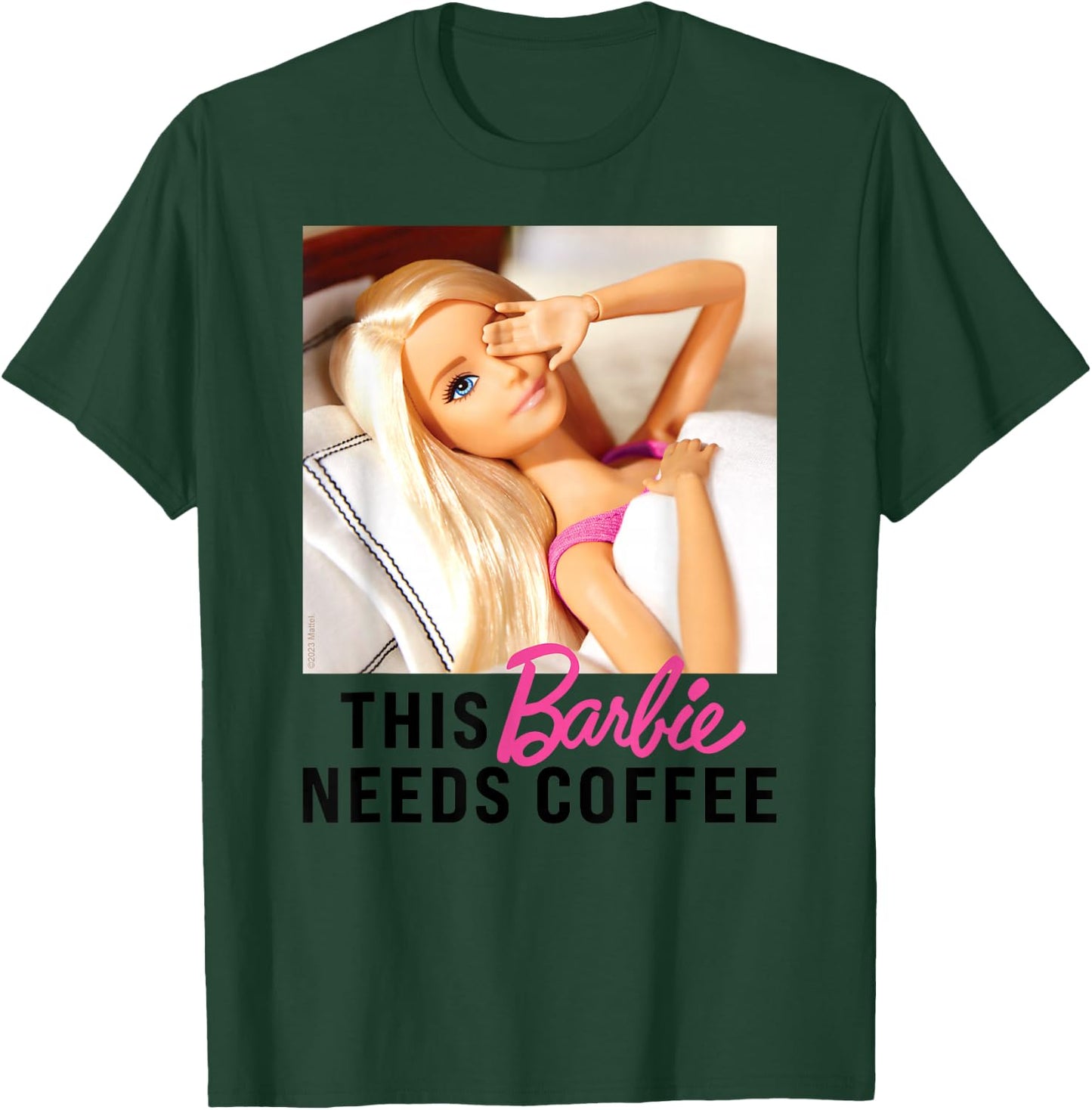 Barbie - This Barbie Needs Coffee T-Shirt - T-Shirt | Forest
