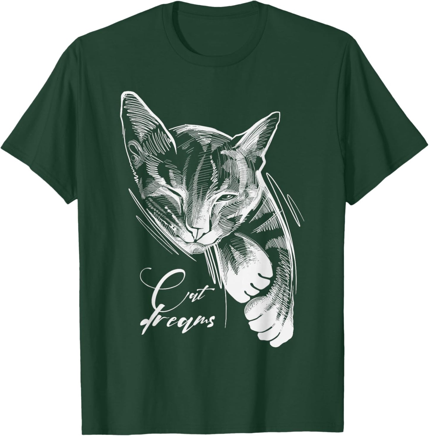 Sleeping Cat Dreams T-Shirt - T-Shirt | Forest