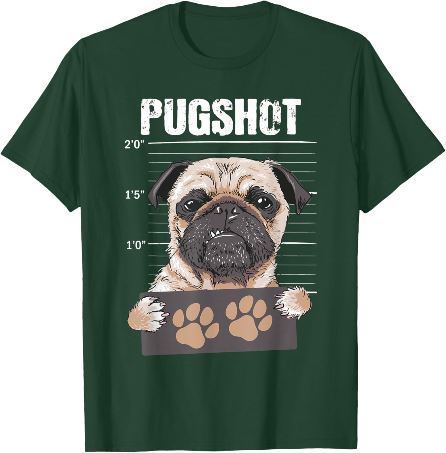 Pugshot - Puppy Lover Pug Owner Dog Owner Pet Breeder Women Kids T-Shirt - T-Shirt | Forest