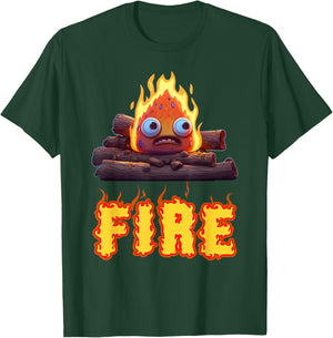 Fire Halloween Costume Fire and Ice Matching Couples T-Shirt - T-Shirt | Forest