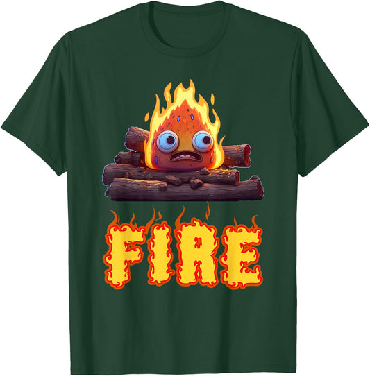 Fire Halloween Costume Fire and Ice Matching Couples T-Shirt - T-Shirt | Forest